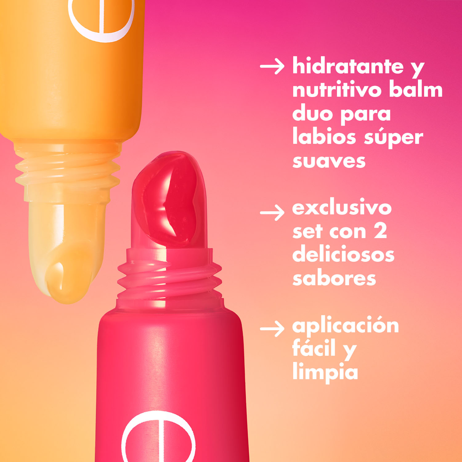 E.L.F. SQUEEZE ME MORE LIP BALM DUO (DÚO DE BÁLSAMOS LABIALES HIDRATANTES)
